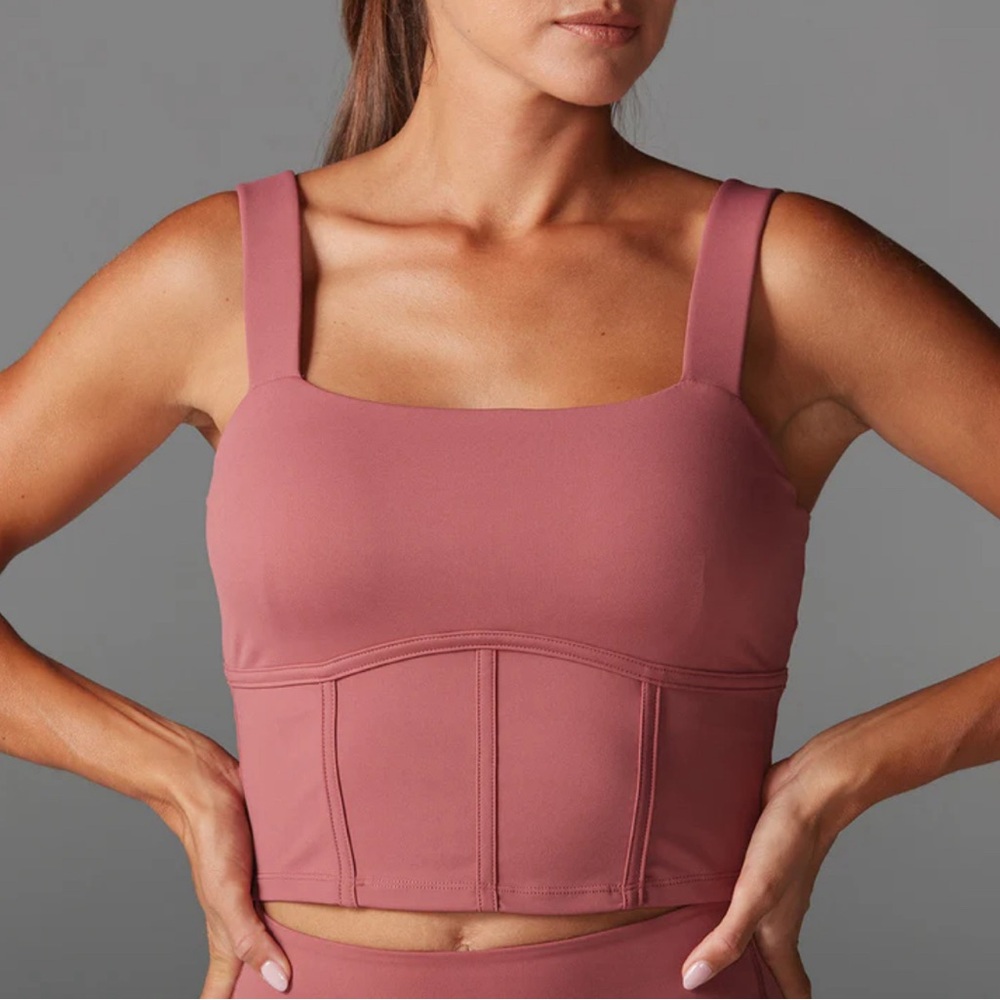 Tavi NWT Embrace Longline sports bra top corset cami in Mesa